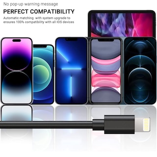Foto 5 | Foto 5 | Cable De Carga Marchpower, Paquete De 3 Unidades, 6 Pies, Certificado Mfi Para Iphone - Venta Internacional.