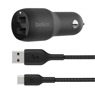 Foto 2 | Foto 2 | Cargador Para Auto 2 Puertos Cable Boost Usb C Belkin