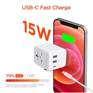 Foto 5 | Foto 5 | Cargador Tipo C Y Usb A Universal De 15w Hypergear