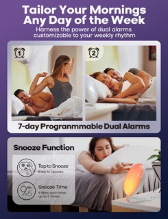 Foto 6 | Foto 6 | Despertador Sunrise Dekala Con Carga Inalámbrica Para Iphone 14, 13, 12, Apple Watch Airpods, Samsung - Venta Internacional.