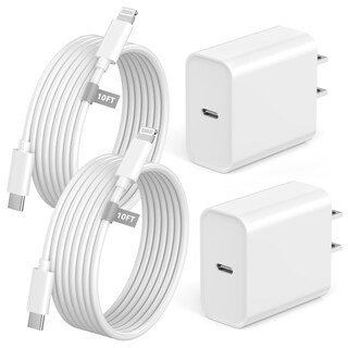 Foto 1 | Foto 1 | Cargador Lazerbuilt Para Iphone De Carga Rápida De 3 M Con Usb-c De 20 W, Paquete De 2 - Venta Internacional.