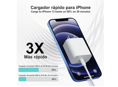 Foto 2 | Foto 2 | Xtellar Cargador Rápido De Lujo 20w Pd 3.0 Para Iphone 14 - Potencia Superior Y Carga Acelerada En Tiempo Récord