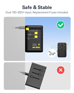 Foto 6 | Foto 6 | Adaptador De Viaje Universal Baseus Enercore Cg11 70 W Con Cable - Venta Internacional.