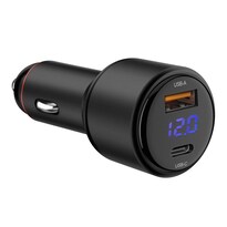 Cargador Usb C Pd 65 W / Usb Qc 18 W  Para Auto
