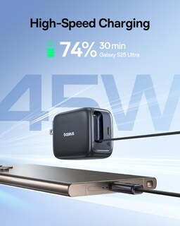 Foto 3 | Foto 3 | Cargador Baseus Retráctil Usb C De 45 W Con Doble Puerto De Carga Rápida - Venta Internacional.