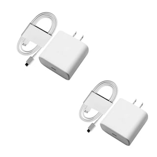Foto 1 | Foto 1 | Cargador Tipo C De 45w Compatible Con Samsung S24 S25 Ultra 2 Piezas Blanco