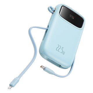 Foto 1 | Foto 1 | Power Bank 22.5w 10000 Mah Baseus Qpow2 Cable Ios Y Usb-c Puerto Usb Y Usb C Azul