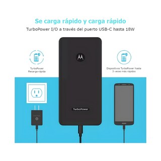 Foto 4 | Foto 4 | Powerbank Motorola 10000mah Salida Tipo C Salida 18w Dual