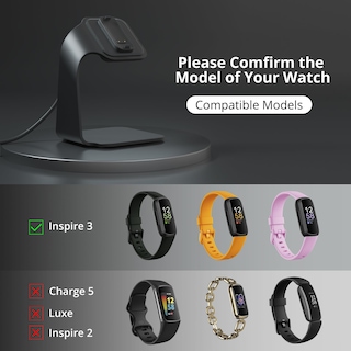 Foto 2 | Foto 2 | Base de Carga Nanw Compatible con Fitbit Inspire 3 Negra - Venta Internacional