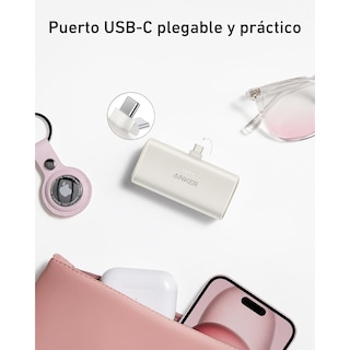 Foto 4 | Foto 4 | Power Bank Nano USB-C Plegable Anker 5000 mAh 22.5W Blanco