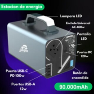 Foto 2 | Foto 2 | Estación De Energia Portátil Powerbank 90 000mah 400w 288wh Gris Oscuro