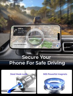 Foto 3 | Foto 3 | Soporte Magnético Para Coche Lisen Para Iphone 12-16 Con Magsafe Purple - Venta Internacional.