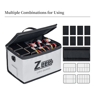 Foto 3 | Foto 3 | Bolsa De Seguridad Ignífuga Zeee Lipo De Gran Capacidad De 10 Celdas - Venta Internacional.