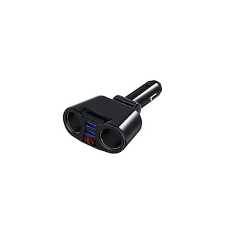 Foto 1 | Foto 1 | Cargador Doble Usb De 2 Vías Para Encendedor De Coche Negro