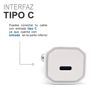 Foto 5 | Foto 5 | Adaptador de Cargador para Auto 20w Carga Rapida Tipo C