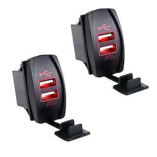 Foto 1 | Foto 1 | Cargador Iluminado con Doble Puerto USB 3.1a 12v-24v para Auto Eo Safe Imports Esi-10770 Negro