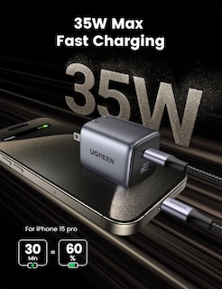 Foto 2 | Foto 2 | Cargador Ugreen Usb C Nexode Gan Plegable De 2 Puertos Para Iphone De 35 W - Venta Internacional.