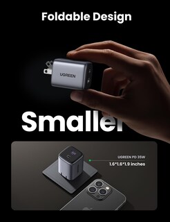 Foto 5 | Foto 5 | Cargador Ugreen Usb C Nexode Gan Plegable De 2 Puertos Para Iphone De 35 W - Venta Internacional.