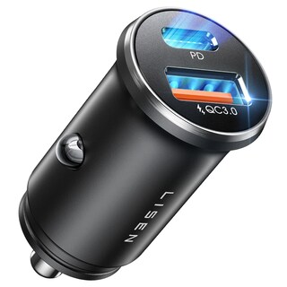 Foto 1 | Foto 1 | Cargador De Coche Lisen Usb C 54w Superrápido De Doble Puerto Pd 36w/12v - Venta Internacional.