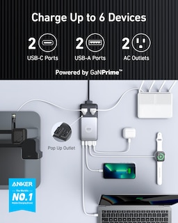 Foto 2 | Foto 2 | Estación De Carga Anker 727 Ganprime 100w Con 2 Salidas 4 Usb - Venta Internacional.