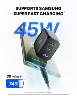 Foto 2 | Foto 2 | Cargador Rápido Charger Iniu Usb C De 45 W Para Samsung Iphone Ipad - Venta Internacional.