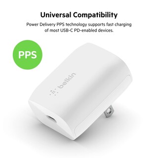 Foto 3 | Foto 3 | Cargador Belkin Usb-c Wall Pd Pps De 20 W Para Iphone Ipad, Color Blanco - Venta Internacional.