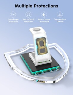 Foto 6 | Foto 6 | Estación De Carga Inalámbrica Joygeek 3 En 1 Para Apple - Venta Internacional.