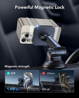 Foto 5 | Foto 5 | Cargador Esr De Montaje En Coche Para Iphone Qi2 Magsafe De 15 W, Color Negro - Venta Internacional.