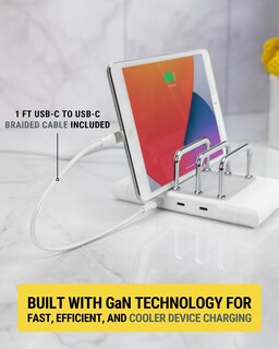 Foto 5 | Foto 5 | Estación De Carga Scosche Baselynx™ 2.0 Vert 60w Usb-c Blanca - Venta Internacional.