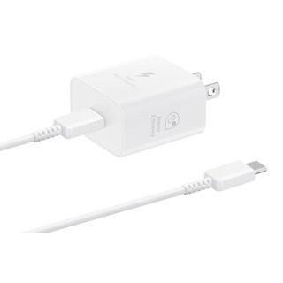 Foto 1 | Foto 1 | Cargador de Pared Samsung con Adaptador de Corriente 25 W con Cable Blanco - Venta Internacional