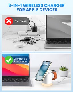 Foto 2 | Foto 2 | Estación de Carga Inalámbrica Joygeek 3 en 1 para iPhone - Venta Internacional