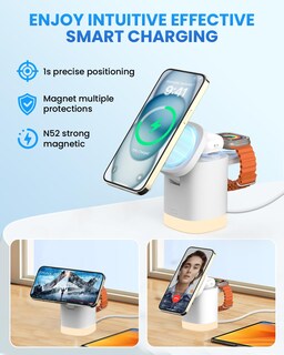 Foto 3 | Foto 3 | Estación de Carga Inalámbrica Joygeek 3 en 1 para iPhone - Venta Internacional