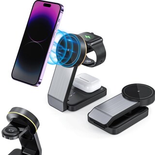 Foto 1 | Foto 1 | Estación de Carga Inalámbrica Magnética Plegable 3 En 1 para Iphone - Venta Internacional