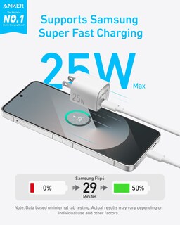 Foto 2 | Foto 2 | Cargador Anker 25w Usb C Compacto Y Plegable Blanco - Venta Internacional.