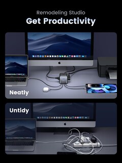 Foto 4 | Foto 4 | Estación De Carga Ugreen Usb-c De 65 W Con Toma De Corriente Alterna Nexode 7 En 1 - Venta Internacional.