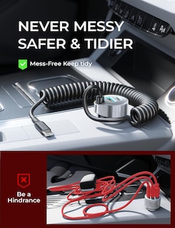 Foto 5 | Foto 5 | Cargador De Coche Lisen De Carga Rápida Tipo C De 65 W Para Samsung - Venta Internacional.