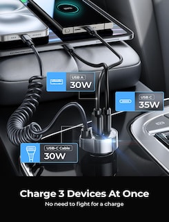 Foto 6 | Foto 6 | Cargador De Coche Lisen De Carga Rápida Tipo C De 65 W Para Samsung - Venta Internacional.