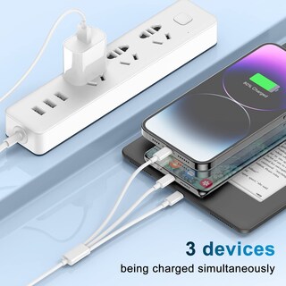 Foto 3 | Foto 3 | Cable De Carga Cyvensmart 3 En 1 Usb-a A Lightning/usb-c/micro - Venta Internacional.