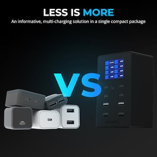 Foto 3 | Foto 3 | Cargador Sabrent De 252 W Con 8 Puertos Usb Pd 3.0 Con Pantalla Lcd Para Usb-c/a - Venta Internacional.