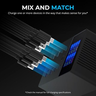 Foto 6 | Foto 6 | Cargador Sabrent De 252 W Con 8 Puertos Usb Pd 3.0 Con Pantalla Lcd Para Usb-c/a - Venta Internacional.