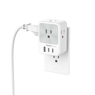 Foto 1 | Foto 1 | Divisor De Enchufe De Pared Usb Con Enchufe Múltiple, Protector Contra Sobretensiones Tessan - Venta Internacional.