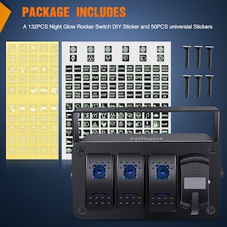 Foto 4 | Foto 4 | Panel De Interruptores Nilight De 3 Bandas Con Pd Tipo C Y Cargador Usb De 12 V - Venta Internacional.