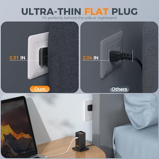 Foto 3 | Foto 3 | Estación De Carga Usb Tessan 9 En 1 De 30 W Con Protector Contra Sobretensiones - Venta Internacional.