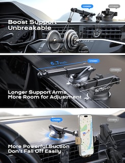 Foto 5 | Foto 5 | Cargador De Coche Inalámbrico Chgeek, Soporte Para Teléfono De Carga Rápida De 15 W - Venta Internacional.