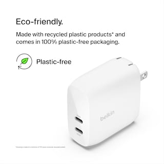 Foto 2 | Foto 2 | Cargador De Pared Belkin Boostcharge Dual Usb-c De 60 W Para Iphone - Venta Internacional.