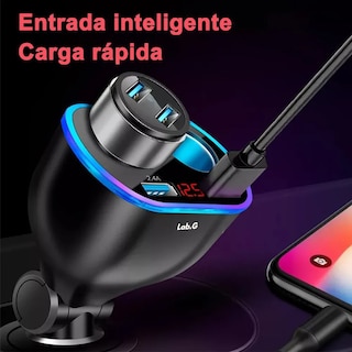 Foto 3 | Foto 3 | Cargador De Auto Usb Para Celulares Con 2 Puertos Rápidos