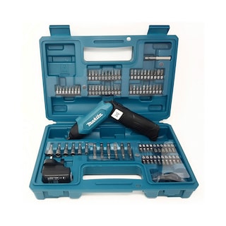 Foto 1 | Foto 1 | Atornillador Inalambrico Makita 03.6v1/4” Vvr 0-200 Rpm 35/27 Lb/in Con 81 Accesorios