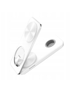 Foto 1 | Foto 1 | Cargador Mcdodo Magnético Inalámbrico Plegable 3 en 1 con Soporte  Blanco