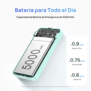 Foto 6 | Foto 6 | Power Bank Magnética 5000 Mah Pd 20w Baseus Magpro con Soporte Y Usb-c Lateral Azul