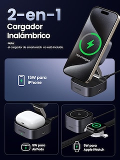 Foto 4 | Foto 4 | Estación De Carga Ugreen 2 En 1 Qi2 Magnetic Para Iphone Y Airpods - Venta Internacional.